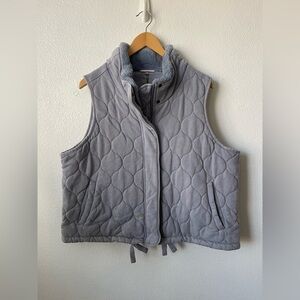 Calia by Carrie Underwood Quilted Vest Color Grey Pearl (Blue Tint) Sz XXL Plus